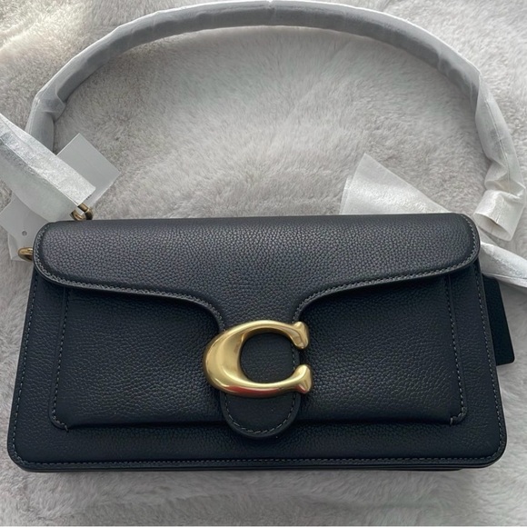 Coach Handbags - Coach Black Crossbody Bag with Gold Accent